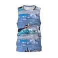 thumbnail image 1 of Easygdp Lighthouse in Havana Men's Mesh Basketball Jersey Quick Drying Sleeveless Shirts Fitted Muscle Tank Tops Sport Round Neck T-Shirt - 4X-Large, 1 of 9
