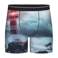 thumbnail image 1 of Easygdp Lighthouse in a Stormy Sea Men's Boxer Briefs Men’s Underwear Boxer Briefs for Men, 1 of 7