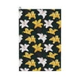 thumbnail image 1 of Easygdp Lilies Flowers Golf Towel 24x16in for Men and Women with Carabiner Clip for Easy Attachment, 1 of 8