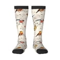 thumbnail image 1 of Easygdp Little Birds Soccer Socks Sport Knee High Socks Calf Compression Athletic Socks for Men and Women, 1 of 9