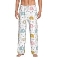 thumbnail image 1 of Easygdp Little Elephant Men's Pajama Pant, Sleep Elastic Waistband Lounge Pants - Large, 1 of 9
