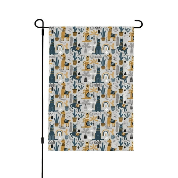 Easygdp Llama and Cactus1 Garden Flag Yard Flag Welcome Flag, Double-Sided, Weather Resistant for Outdoor Decor - 12.5"x18"