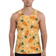 thumbnail image 1 of Easygdp Love Carrot Men's Tank Top, Sleeveless Muscle T Shirts, Breathable, Quick-Dry, Loose for Gym, Running, Fitness - Medium, 1 of 9