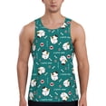 thumbnail image 1 of Easygdp Love Dog Men's Tank Top, Sleeveless Muscle T Shirts, Breathable, Quick-Dry, Loose for Gym, Running, Fitness - Large, 1 of 9