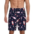thumbnail image 1 of Easygdp Love Wine Men's Short Pajama Pants, Sleep Shorts, Household Pants, Casual Pants with Pockets - Medium, 1 of 9