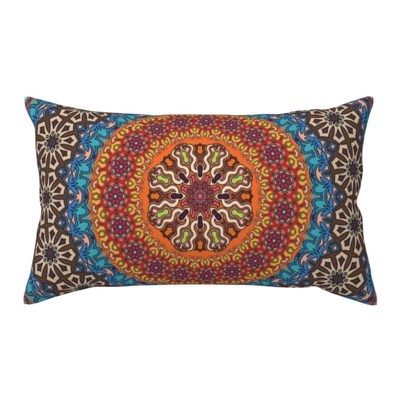 Easygdp Mandala Envelope Closure Pillowcase - 20x36in, Queen Pillowcase, Breathable, Stain-Resistant, Wrinkle-Free