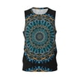 thumbnail image 1 of Easygdp Mandala Men's Mesh Basketball Jersey Quick Drying Sleeveless Shirts Fitted Muscle Tank Tops Sport Round Neck T-Shirt - Medium, 1 of 9
