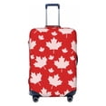 thumbnail image 1 of Easygdp Maple Leaves Print Elastic and Washable Suitcase Protective Cover with Hidden Zipper Fits 18-32 inch Luggage -Small, 1 of 9