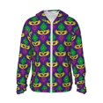 thumbnail image 1 of Easygdp Mardi Gras Carnival3 Lightweight Long Sleeve Sun Shirt Sports long-Sleeved Sun Protective Clothing, Quick Drying Breathable - Medium, 1 of 9