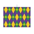 thumbnail image 1 of Easygdp Mardi Gras Microfiber Absorbent Dish Drying Pad,Kitchen Drying Mat,Can Be Hung, Strong Water Absorption Capacity,Quick Drying, 1 of 9