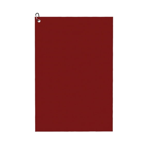 Easygdp Maroon Golf Towel 24x16in for Men and Women with Carabiner Clip for Easy Attachment