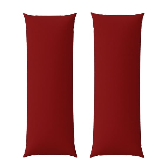 Easygdp Maroon Long Body Pillowcase - Super Soft Microfiber Body Pillow Case - Envelope Closure, Cool, Anti-Fading- 20x54 in