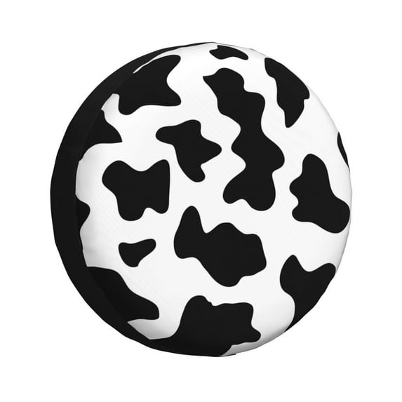 Easygdp Milk Cow Wheel Sun Guard, Spare Tire Cover,Universal Trailer Suv Truck Camper Travel,Easy To Install And Remove -17 Inch