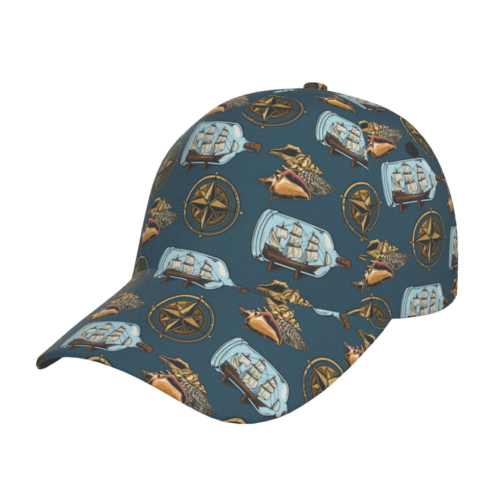Easygdp Miniature Ship In Bottle Baseball Cap with Adjustable Buckle ...