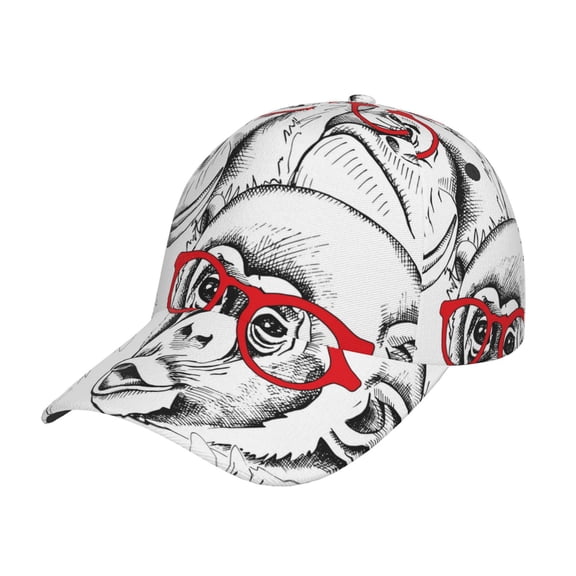 Easygdp Monkey Baseball Cap with Adjustable Buckle Lightweight, Breathable, Sweat-Absorbent Hat for Outdoor Activities, Sports, and Casual Wear