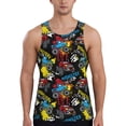 thumbnail image 1 of Easygdp Monster Car Men's Tank Top, Sleeveless Muscle T Shirts, Breathable, Quick-Dry, Loose for Gym, Running, Fitness - X-Large, 1 of 9