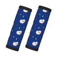 Easygdp Moon Lamb Luggage Handle Wraps for Suitcase, Handle Covers