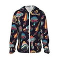 thumbnail image 1 of Easygdp Mushroom Doodle Lightweight Long Sleeve Sun Shirt Sports long-Sleeved Sun Protective Clothing, Quick Drying Breathable - Small, 1 of 9