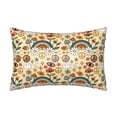 thumbnail image 1 of Easygdp 70s Hippie Style Pillowcase 20×30 inches, Throw Pillowcase with Invisible Zipper for Bedroom, Sofa, Office, 1 of 8