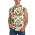 thumbnail image 1 of Easygdp Mushrooms Gnomes Men's Breathable Tank Tops Sleeveless Sporty T Shirts for Basketball, Mountaineering, Bodybuilding -Small, 1 of 8