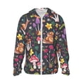 thumbnail image 1 of Easygdp Mushrooms Snails Butterflies Lightweight Long Sleeve Sun Shirt Sports long-Sleeved Sun Protective Clothing, Quick Drying Breathable - Medium, 1 of 9