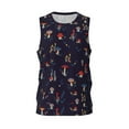 thumbnail image 1 of Easygdp Mushrooms3 Men's Mesh Basketball Jersey Quick Drying Sleeveless Shirts Fitted Muscle Tank Tops Sport Round Neck T-Shirt - Medium, 1 of 9