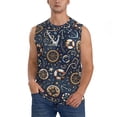 thumbnail image 1 of Easygdp Nautical Men's Breathable Tank Tops Sleeveless Sporty T Shirts for Basketball, Mountaineering, Bodybuilding -Medium, 1 of 8