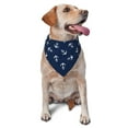 thumbnail image 1 of Easygdp Nautical Themed Simple Anchors Pet Scarf, Dog Triangle Scarf, Printing Dog Bib, Handkerchief Scarf for Small Medium Large Dogs Cats Pets, 1 of 9