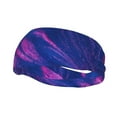 thumbnail image 1 of Easygdp Neon Gradient Blue Sports Headband Non Slip Headband Unisex for Head Circumference 19.6 - 22.4 inch, 1 of 9