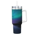 Easygdp Night At Lake Aurora Insulated Stainless Steel Hot/Cold Coffee