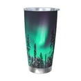 thumbnail image 1 of Easygdp Northern Lights 2 20oz Stainless Steel Vacuum Insulated Double Wall Travel Tumbler, Durable Insulated Coffee Mug with Spillproof Lid-Without Straw, 1 of 8