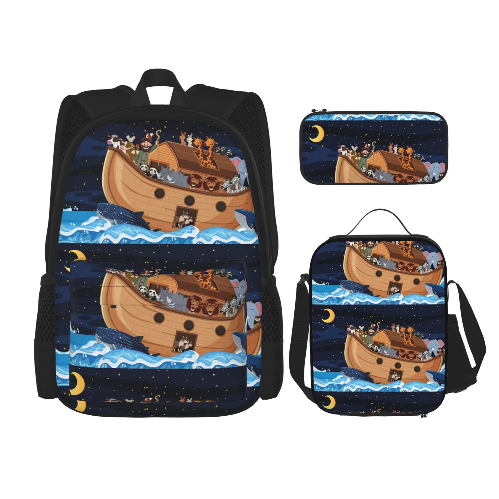 Easygdp Ocean Scene with Noah's Ark Backpack for Boys and Girls with ...