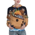 thumbnail image 1 of Easygdp Ocean Scene with Noah's Ark Womens Casual Hoodies Sweatshirts Long Sleeve Pullover Fall Pullover Tops Outfits Winter Clothes-Small, 1 of 7