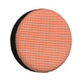 thumbnail image 1 of Easygdp Orange Gingham Wheel Sun Guard, Spare Tire Cover,Universal Trailer Suv Truck Camper Travel,Easy To Install And Remove -17 Inch, 1 of 9