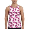 thumbnail image 1 of Easygdp Orchids Flowers Men's Tank Top, Sleeveless Muscle T Shirts, Breathable, Quick-Dry, Loose for Gym, Running, Fitness - 3X-Large, 1 of 9