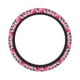 thumbnail image 1 of Easygdp Panda Heart Valentine Pink Elastic Steering Wheel Cover, Auto Accessories, Fit Suvs, Vans,Cars, Trucks -15 inch, 1 of 8