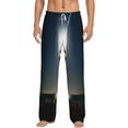 thumbnail image 1 of Easygdp Peggy's Cove Lighthouse Men's Pajama Pant, Sleep Elastic Waistband Lounge Pants - Small, 1 of 9