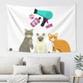 thumbnail image 1 of Easygdp Pet Care Grooming Tapestry Wall Hanging, Wall Tapestries for Bedroom Aesthetic Living Room Office Decor 60x40in, 1 of 8