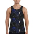 thumbnail image 1 of Easygdp Physical Formulas Men's Tank Top, Sleeveless Muscle T Shirts, Breathable, Quick-Dry, Loose for Gym, Running, Fitness - XX-Large, 1 of 9