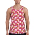 thumbnail image 1 of Easygdp Piggy Sunflower Men's Tank Top, Sleeveless Muscle T Shirts, Breathable, Quick-Dry, Loose for Gym, Running, Fitness - XX-Large, 1 of 9