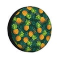 thumbnail image 1 of Easygdp Pineapples with Palm Leaves Automobile Tire Dust Cover, 14-17in Spare Tire Cover Universal Fit for Trailer, Car, Truck, SUV, Jeep - 16 inch, 1 of 9