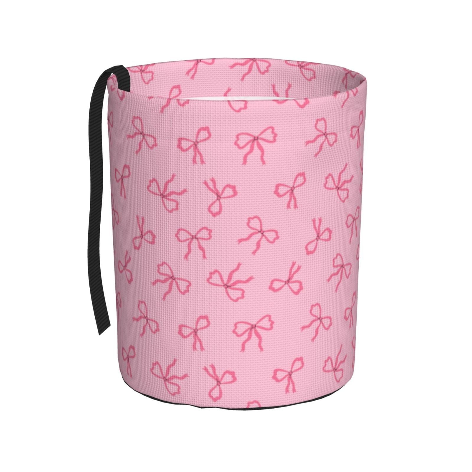 Easygdp Pink Bows Car Trash Can Garbage Car Accessories Trash Can Car Waste Bin for for Driver and Passenger Any Vehicle