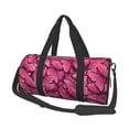 thumbnail image 1 of Easygdp Pink Butterfly Travel Bag, Camping, Weekend, Carry On Overnight Duffel Bag with Shoulder Strap, 1 of 8