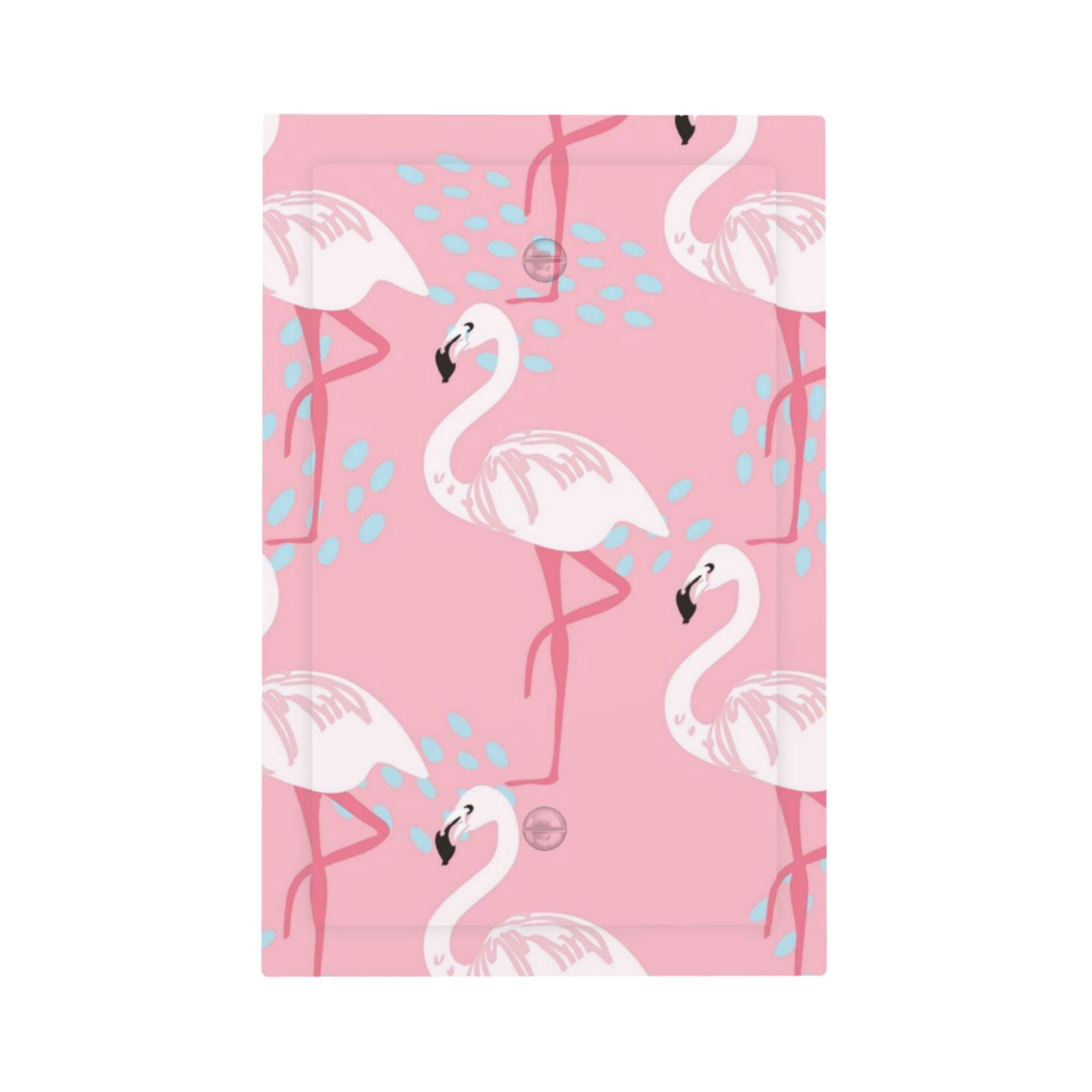 Easygdp Pink Flamingo Decorator Light Switch or Receptacle Outlet Wall ...