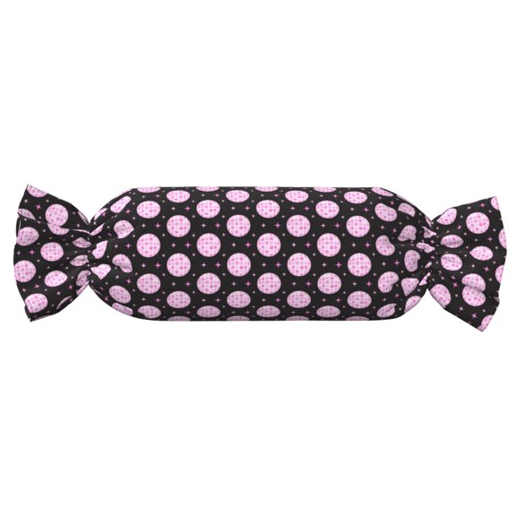 Easygdp Pink Groovy Disco Ball Candy Pillow Cylindrical Pillows Sofa Pillow Neck Hand Support Pillows Lumbar Pillows Including Insert