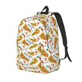 thumbnail image 1 of Easygdp Pizza Slices Durable Canvas Laptop Backpack,Water-Resistant,Adjustable Shoulder Strap,Large Capacity,Lightweight, Fits 15-17in Laptops for School,Work,Travel-Medium, 1 of 5