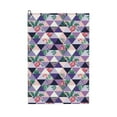 thumbnail image 1 of Easygdp Plaid Flamingo Golf Towel 24x16in for Men and Women with Carabiner Clip for Easy Attachment, 1 of 8