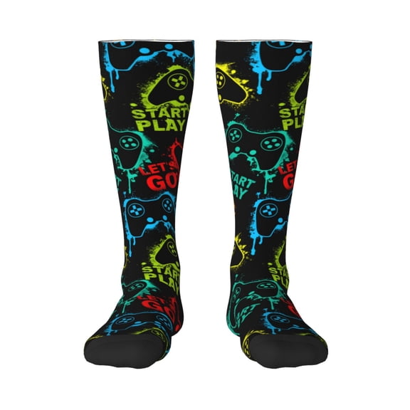 Easygdp Play Game Start Fashionable Adult Sockings&Sports Sockings&Breathable Sockings, Non-Pilling,Contrasting Color Design