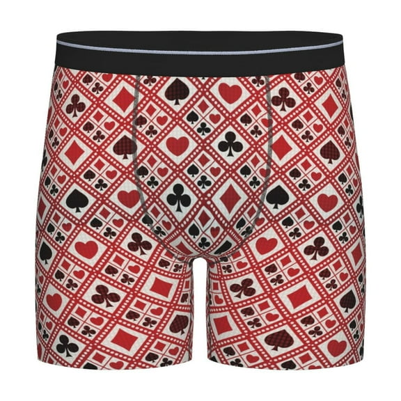 Easygdp Poker Men's Boxer Briefs Men’s Underwear Boxer Briefs for Men