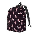 thumbnail image 1 of Easygdp Poodle Dog Durable Canvas Laptop Backpack,Water-Resistant,Adjustable Shoulder Strap,Large Capacity,Lightweight, Fits 15-17in Laptops for School,Work,Travel-Medium, 1 of 5